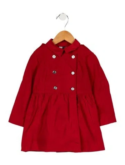 Pre-owned Burberry Babies' Girls Trench Coat In Red