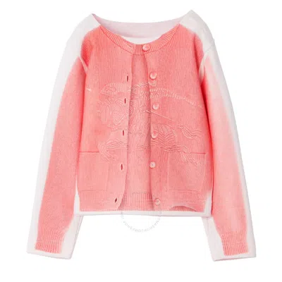 Burberry Kids'  Girls Trompe Ekd Cotton Cardigan