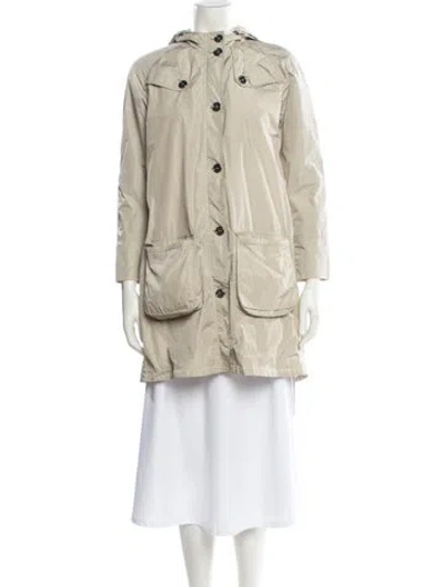 Pre-owned Burberry Kids' Girls Utility Jacket In Neutrals