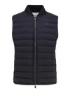 Burberry Jacket Sleeveless Padded Ribbed Collar In Black