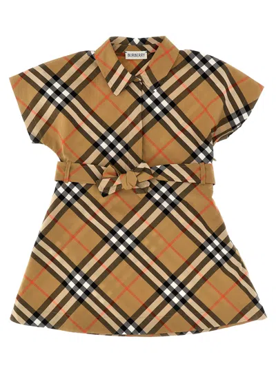 Burberry Kids' Giulietta Dress In Brown
