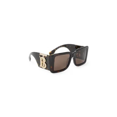 Burberry Square Acetate Sunglasses In Brown