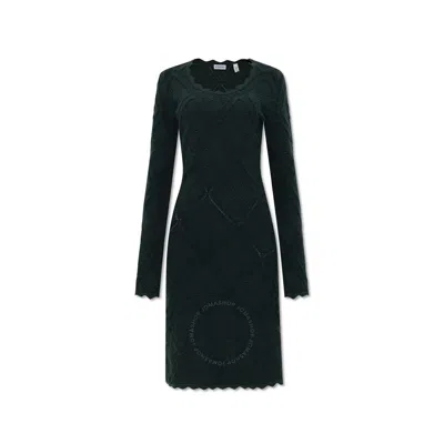 BURBERRY BURBERRY LADIES VINE ARAN LONG-SLEEVE KNITTED DRESS