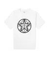 Burberry Globe Graphic Oversized T-shirt In Black
