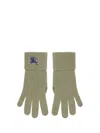 Burberry Equestrian Knight Design Gloves In Green