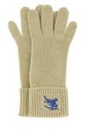 Burberry Equestrian Knight Design Gloves In Green