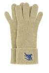 Burberry Equestrian Knight Design Gloves In Green