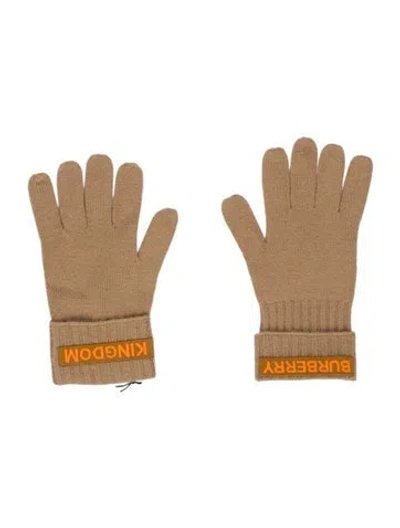 Pre-owned Burberry Gloves In Neutral