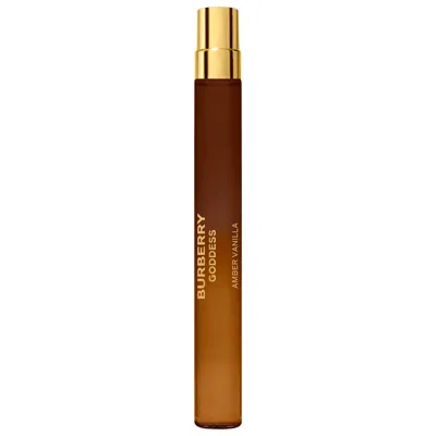 Burberry Goddess Amber Vanilla Eau De Parfum Intense With Maple Syrup & Amber Travel Spray 0.34 Oz/10 ml Eau  In Brown