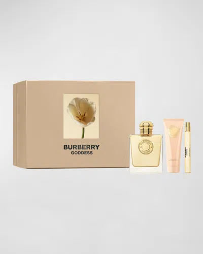 Burberry Goddess Eau De Parfum 3-piece Gift Set In White