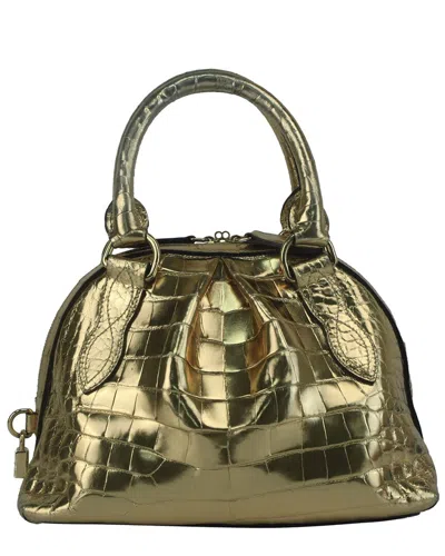 Burberry Gold Leather 23 Thornley Satchel (authentic Pre-loved)