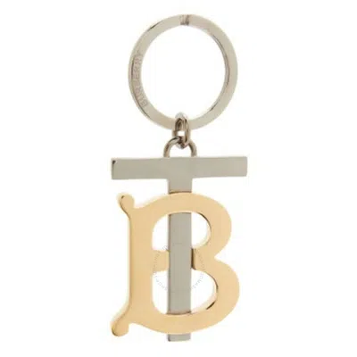 Burberry Gold/palladio Tb Monogram Metal Keyring
