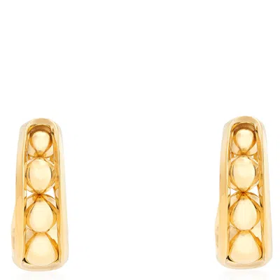 Burberry Gold-tone Armour Sculptural Stud Earrings