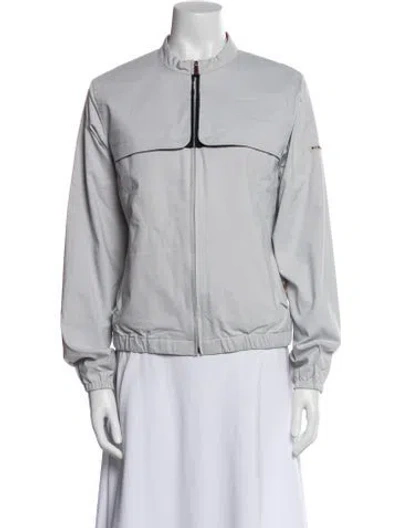 Pre-owned Burberry Golf Bomber Jacket In Gray