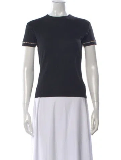 Pre-owned Burberry Golf Crew Neck Short Sleeve T-shirt In Black