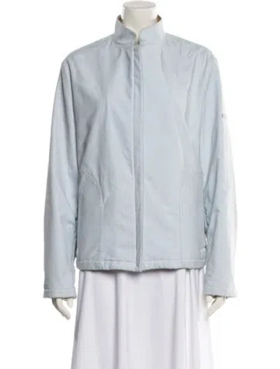 Pre-owned Burberry Golf Jacket In Blue