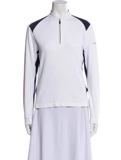 Pre-owned Burberry Golf Jacket In White