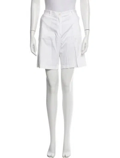Pre-owned Burberry Golf Mini Shorts In White