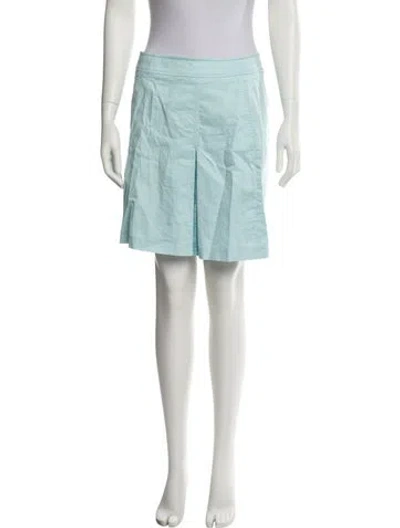 Pre-owned Burberry Golf Mini Skirt In Blue