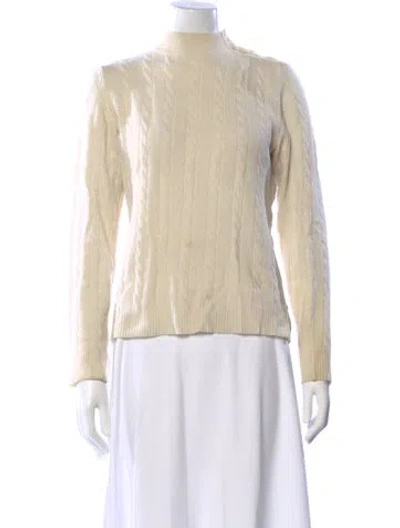 Pre-owned Burberry Golf Mock Neck Sweater In Neutral