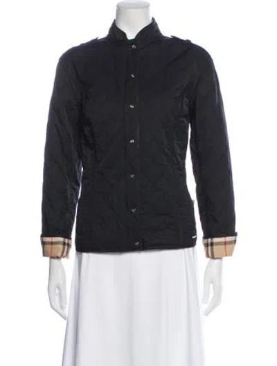 Pre-owned Burberry Golf Plaid Print Jacket In Gray