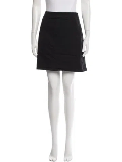 Pre-owned Burberry Golf Pleated Accents Mini Skirt In Black