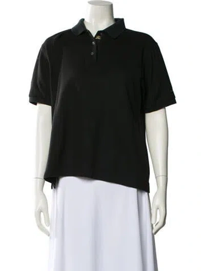 Pre-owned Burberry Golf Short Sleeve Polo In Black