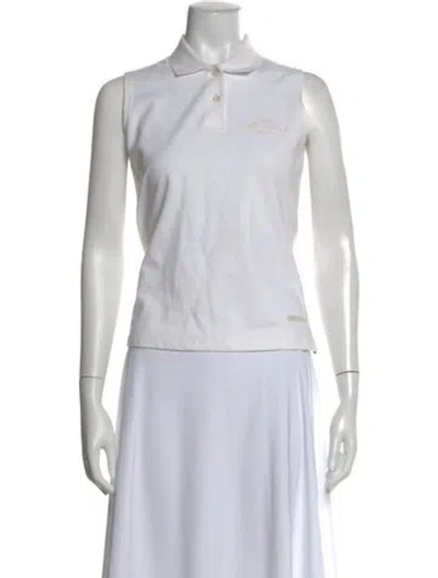 Pre-owned Burberry Golf Sleeveless Top In White