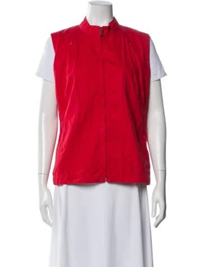 Pre-owned Burberry Golf Vest In Red