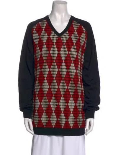 Pre-owned Burberry Golf Vintage Wool Sweater In Multi