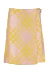 Burberry Checked A-line Mini Skirt