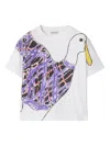 Burberry White Cotton T-shirt With Print In White