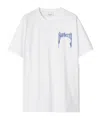 Burberry Logo Print Cotton Oversized T-shirt In White