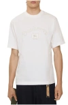 Burberry Gothic Logo Cotton T-shirt In White