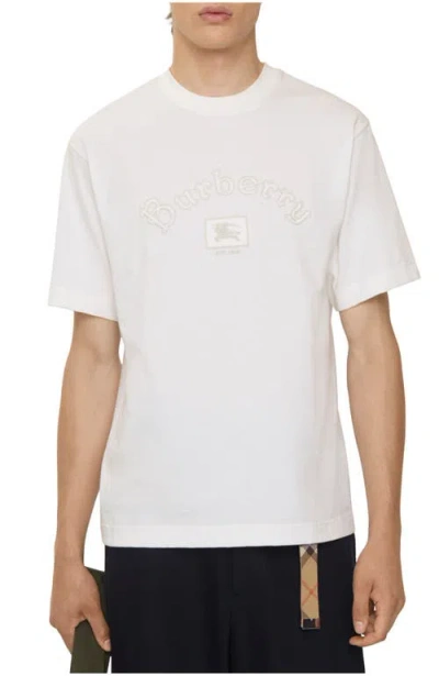 BURBERRY BURBERRY GOTHIC LOGO COTTON T-SHIRT