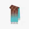 Burberry Gradient Check Cashmere Scarf In Brown