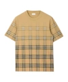 Burberry Relaxed Fit Lightweight T-shirt With Faded Check Design In Multi
