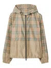 Burberry Gradient Check Hooded Lightweight Jacket