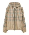 Burberry Gradient Check Hooded Lightweight Jacket In Multi