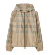 Burberry Gradient Check Hooded Lightweight Jacket In Multi