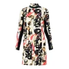 BURBERRY BURBERRY GRAFFITI ARCHIVE SILK AND WOOL DRESS