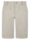 Burberry Men Grain De Poudre Wool Bermuda Shorts