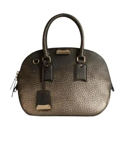 Burberry Grain Handbag In Black