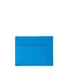 Burberry Grained-leather Tb Cardholder In Blue