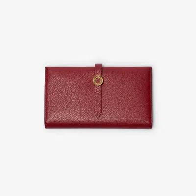 Burberry Grainy Leather Continental Wallet