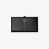 Burberry Grainy Leather Continental Wallet In Black