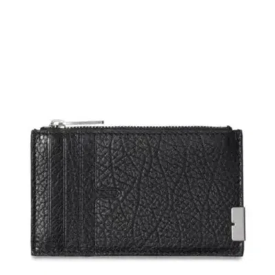 Burberry Grainy Leather Zip Card Case In Pink