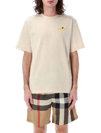 Burberry Graphic Cotton T-shirt In Alpine