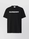 Burberry Black T-shirt With Bold Logo Design In Black