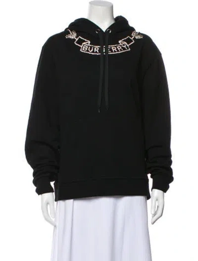 Pre-owned Burberry Graphic Print Bomber Jacket W/ Tags In Black